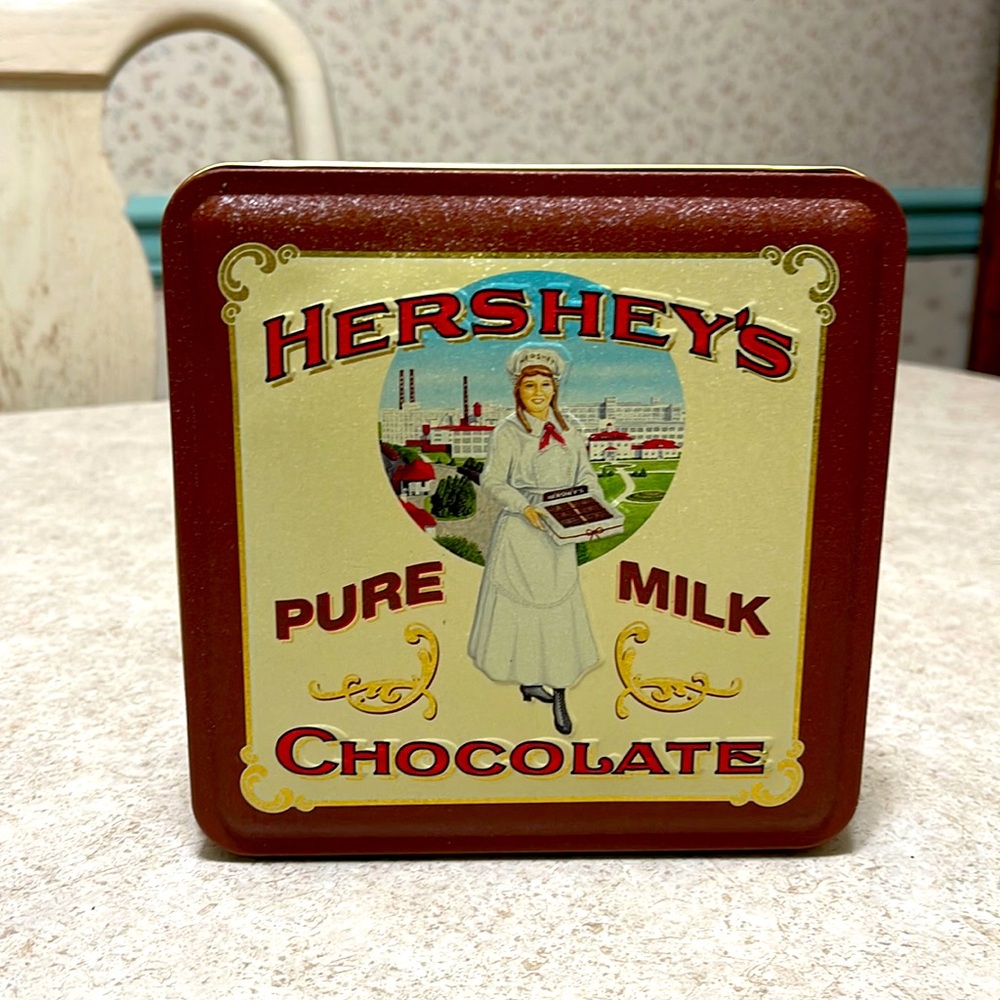 VINTAGE EDITION #2 HERSHEY’S PURE MILK CHOCOLATE” METAL TIN